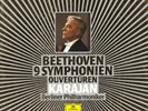 7LP Box BEETHOVEN 9 Symphonies Overtures KARAJAN Berlin PO DGG 415066 Digital EX