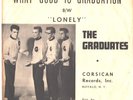 THE GRADUATES-RARE DOO WOP PICTURE SLEEVE + 45-(WHAT GOOD IS GRADUATION)--PS--