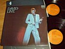 DAVID BOWIE *OZ 1st Press & Inserts Gatefold DBL 12'' LP ' DAVID LIVE ' 1974 GC+