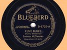 TOMMY McCLENNAN  Bb 8725  E/V+  I Elsie Blues / Down To Skin And Bones 78 BLUES