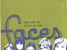 FACES-PORTUGUESE PICTURE SLEEVE + 45--(STAY WITH ME)--PS--PIC--SLV