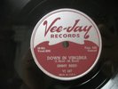 JIMMY REED - 78rpm  R&B - VEE-JAY #287 - DOWN IN VIRGINIA / I KNOW IT'S A SIN