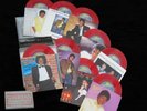 MICHAEL JACKSON    9 Red Vinyl Singles Pack w/Protective Sleeve   Epic MJ9-04443