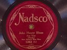 Nadsco 1263 NEW ORLEANS BLUE NINE John Henry Blues  Jazz 78rpm  1921 E