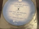 Sex Pistols God Save The Queen Brazil 7” Vinyl Picture Disc Excellent