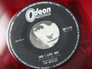RED VINYL 1964 ORIG. THE BEATLES 7
