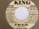 Mod Jump Blues 45 WYNONIE HARRIS Git With The Grits / Drinkin' Sherry Wine King