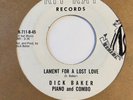 Mod Popcorn Jazz 45 DICK BAKER Lament For A Lost Love / Heartless Lover Kit Kat