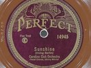 CAROLINA CLUB ORCHESTRA Sunshine / Afraid Of You PERFECT 14945 VG 78 Foxtrot