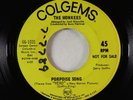Psych 45 - Monkees - Porpoise Song/As We Go Along - Colgems - VG+ promo