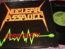 NUCLEAR ASSAULT BRAIN DEATH LP PROMO FROM 1986 COMBAT LABEL METAL VG+