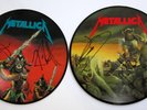 METALLICA Masters of Evil 2xLP PICTURE DISC autographed by Kirk and Lars