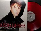 Justin Bieber Under the Mistletoe LP Limited Edition Red Vinyl Very RARE NM