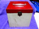 Vintage Metal Record Case + 85  45 rpm Records BEATLES STONES KINKS Badfinger