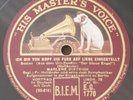 Marlene Dietrich Weintraub Sync. Ich bin von Kopf 78RPM HMV EG 1770