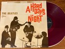 THE BEATLES A Hard Day's Night japan RED colored vinyl LP Odeon OP-7123  VG+/Exc