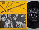 The Who - My Generation b/w Shout and Shimmy Denmark 1965 45 picture sleeve 7