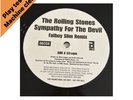 ROLLING STONES   Sympathy For The Devil Fat Boy Slim Remix 12” Promo
