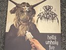 Nunslaughter Hells Unholy Fire Vinyl LP Black Metal Morbid 12 Inch Two Colored