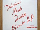 Thelonious Monk Blows For LP Sonny Rollins Prestige 166 Original 10” DG Rare EXC