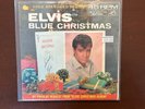 Elvis Presley Gold Standard 447-0720 Blue Christmas Wooden Heart 45 Record VG+