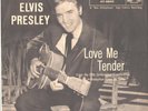 ELVIS PRESLEY-WHITE PICTURE SLEEVE + 45--(LOVE ME TENDER)--PS--PIC--SLV
