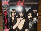 GIRL-SHEER GREED-1980 ORIGINAL JAPANESE VINYL LP W/OBI LA GUNS-KISS VG+/VG+