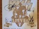 KISS Kruise SIGNED Alive V Rock and Roll All Nite LP 2015 SIMMONS STANLEY EX/EX