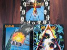 Def Leppard - HYSTERIA / PYROMANIA / HIGH 'N' DRY - 1980s Rock Vinyl LP Lot