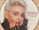 RARE MADONNA 12” Vinyl Causing A Commotion PICTURE DISC 1987 With Hype Sticker.