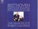 4LP BEETHOVEN Complete Sonatas for Violin & Piano FRANCESCATTI CASADESUS 77426