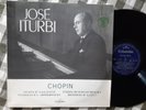 Rare  french  LP JOSE ITURBI  CHOPIN  Recital LP Columbia SAXF 105  ED1