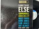 Cannonball Adderley - Somethin' Else LP (1959, Blue Note) 47 W. 63rd, Strong VG