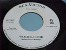 ELVIS PRESLEY - PROMO - HEARTBREAK HOTEL / I WAS THE ONE -EX/NM VINYL & EX AUDIO