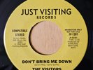 The Visitors Don't Bring Me Down/Don't Bring Me Down Promo 1980 New Wave