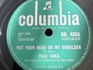 RARE  PAUL ANKA Put your Head on my Shoulder / Don't Ever Leave Me 78rpm E-