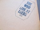THE WHO LIVE AT LEEDS MINT 1st Press BLACK PRINT UK Track label with 12 Inserts