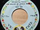 Tiny Tim – The Ballad Of Attica Prison / Prisoner's Song Vic Tim 45 VG+ Folk