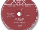 Super Rare 1959 RITCHIE VALENS Rock’n Roll 78 RPM Record. La Bamba /Donna