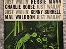 HERBIE MANN,ROUSE, BURRELL,WALDRON 'JUST WAILIN' ' DG. RVG. NEW JAZZ.'58 PRESS.