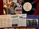 Larry Norman White Label Promo Only Visiting This Planet w/fold-out insert