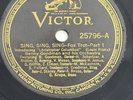 BENNY GOODMAN Sing Sing Sing VICTOR 25796 VG+ 78 RPM 1938 Big Band 10