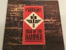 MANOWAR - SIGN OF THE HAMMER + INNER - UK 1984 SIGNED  - EX