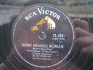 ELVIS PRESLEY 78 RPM HARD HEADED WOMAN  MEXICO RCA VICTOR 71-453
