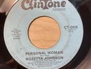 Rozetta Johnson - Personal Woman - Clintone CT-008  VG- LISTEN