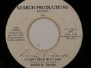 Modern Soul 45 DAVID R. TRASK I Can't Help But Love SEARCH autographed HEAR l