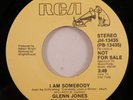 Modern Soul Boogie 45 GLENN JONES I Am Somebody RCA VG++/VG+ promo insert HEAR l
