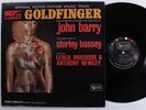 GOLDFINGER OST John Barry Ft. Shirley Bassey UNITED ARTISTS LP VG+/VG++ mono c