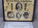 Waylon Jennings Willie Nelson Autographed Vinyl LP Wanted The Outlaws Framed COA