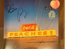 THE BLACK KEYS PEACHES SIGNED AUTOGRAPHED PEACHES BLUE JAY COLOUR VINYL 12